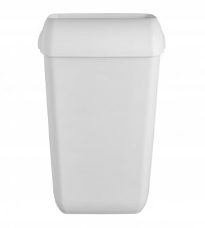 Afvalbak 43 liter, White Quartz, incl muurbevestigingsunit