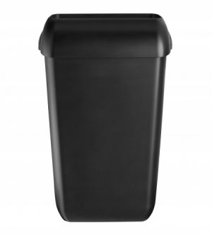 Afvalbak 43 liter, Black Quartz, incl muurbevestigingsunit